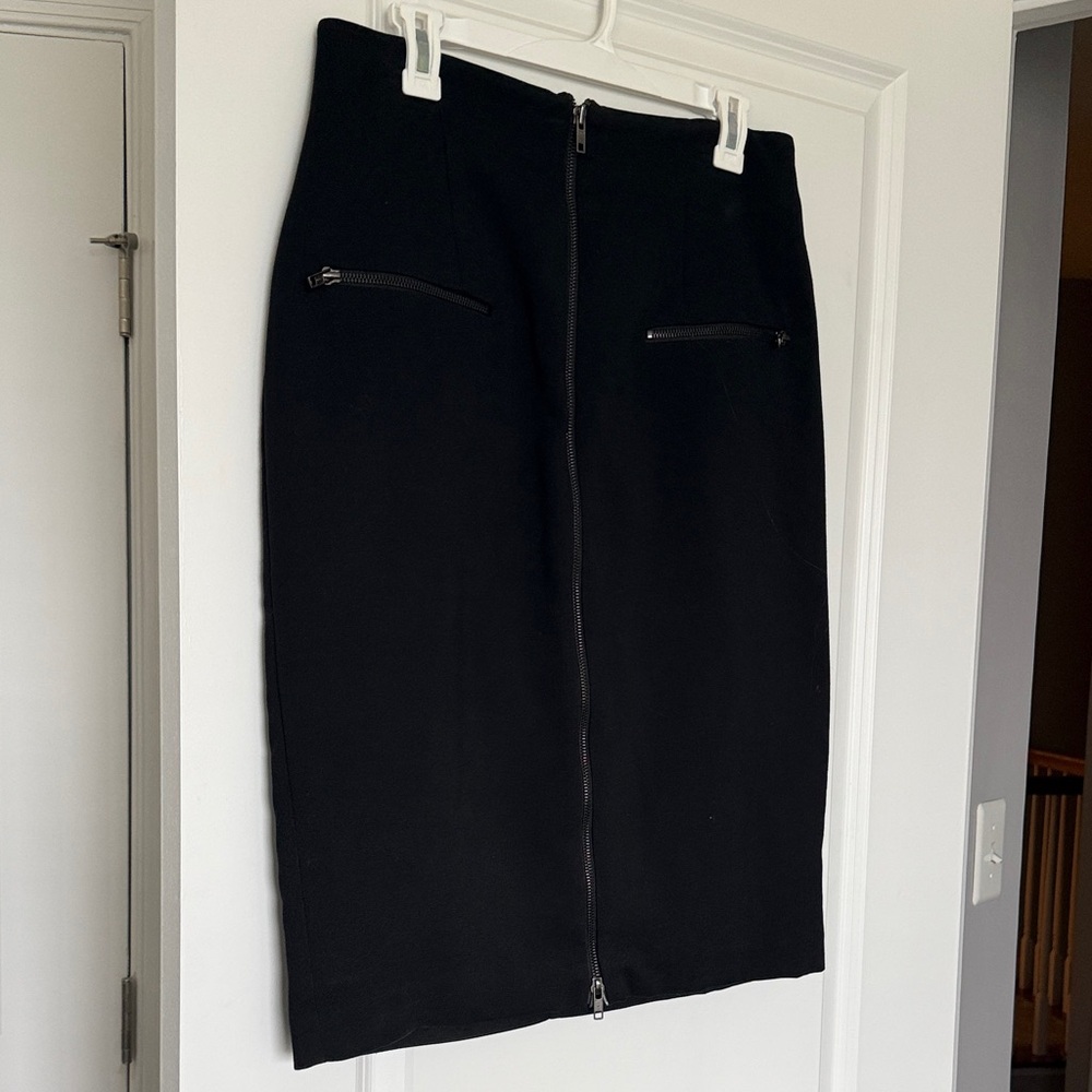 Worthington Black Pencil Skirt with Zipper Detail